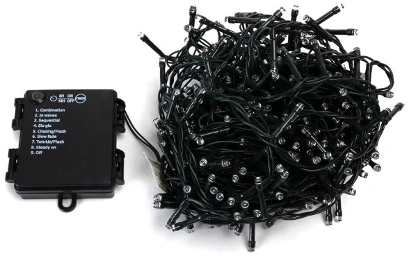 Aigostar - Ghirlandă LED de exterior 400xLED/8 moduri, 4xAA, 20,3 m, multicolor