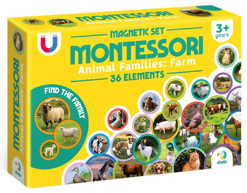 SET MAGNETI MONTESSORI - ANIMALE DE LA FERMA - DODO (DO200271)