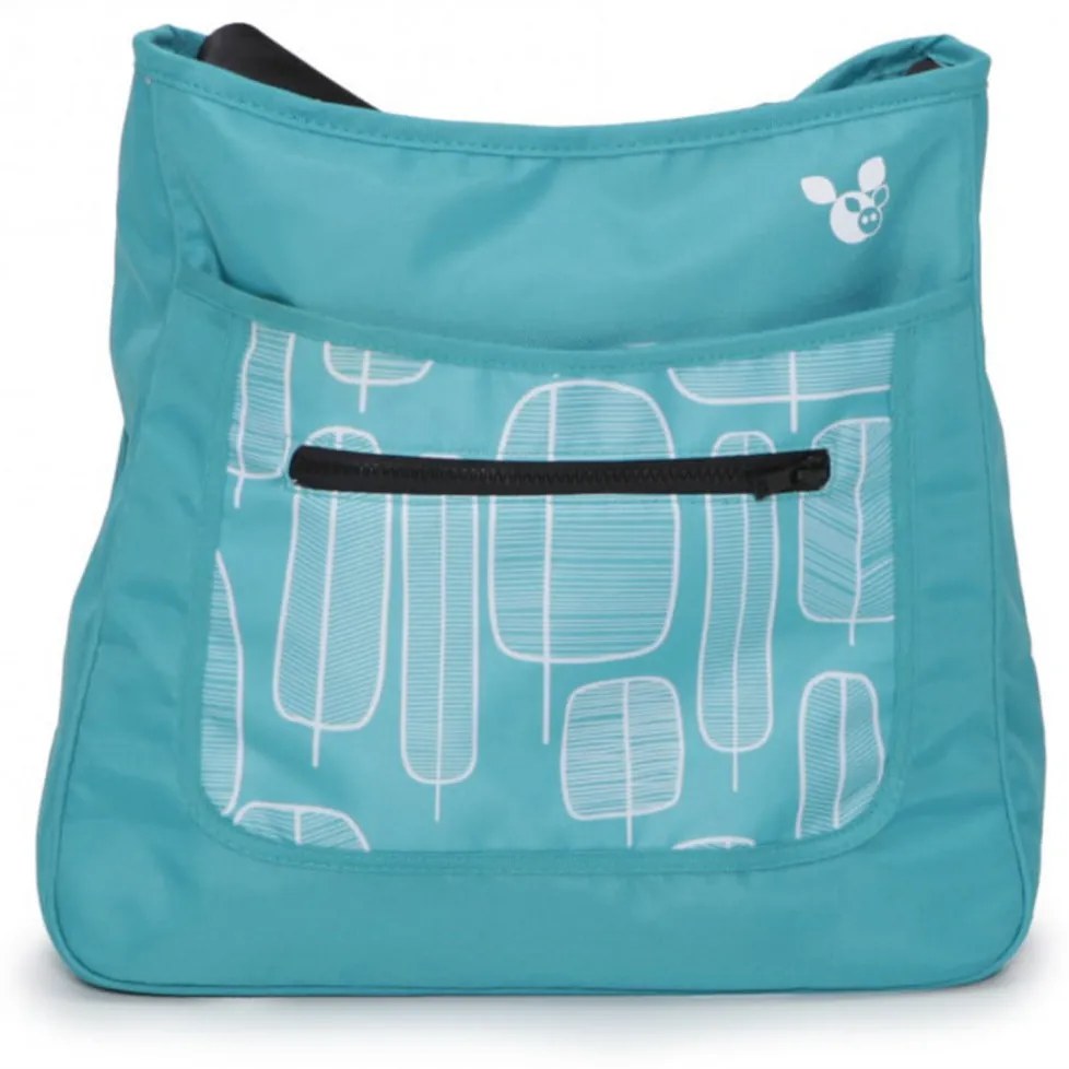 Carucior nou nascuti 2 in 1 NOVOKIDS™ Rachel PRO, Cu geanta bebe inclusa, Cadru aluminiu, Plasa insecte, Maner reglabil pe inaltime, Turquoise