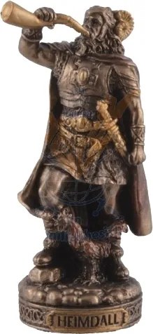 Mini statueta zeu nordic Heimdall 9 cm