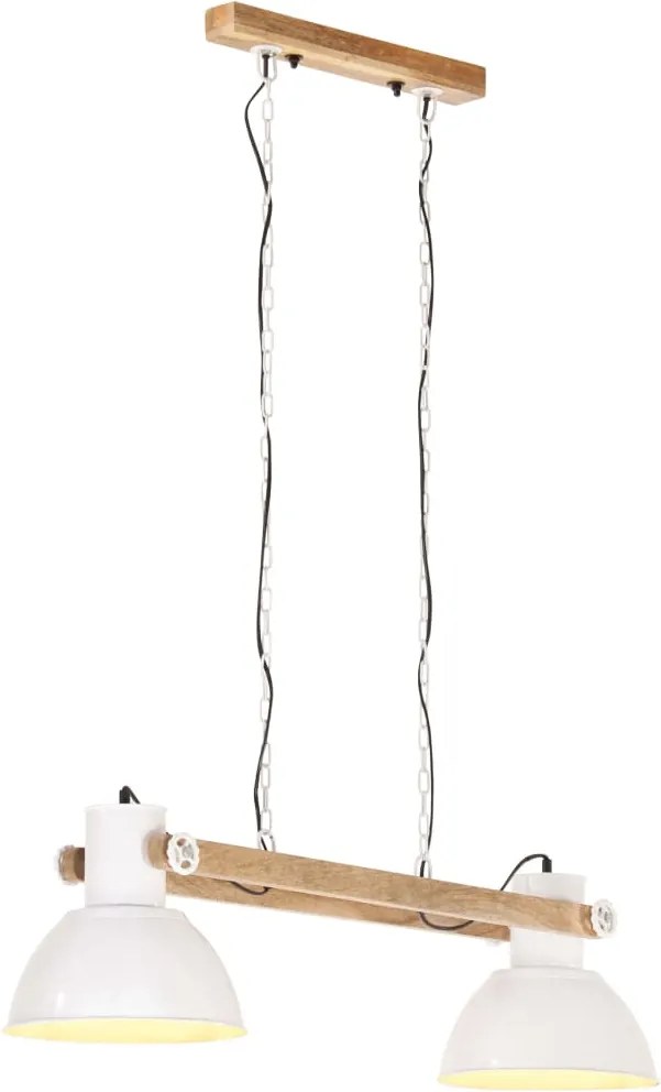 vidaXL Lampă suspendată industrială, 25 W, alb, 109 cm, E27