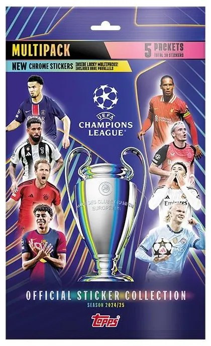 SET ABTIBILDURI MULTIPACK - TOPPS 2025 UEFA CHAMPIONS LEAGUE - TOPPS (5053307074484)
