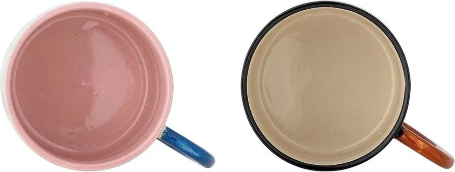 Căni negre/bej 2 buc. din ceramică 300 ml Maricala – Bloomingville