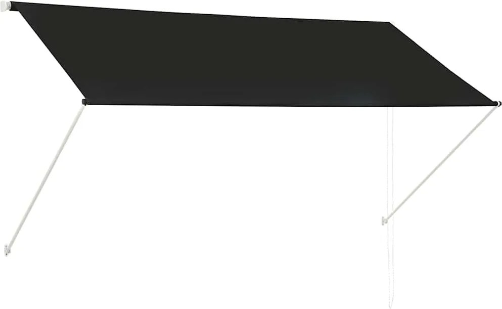 vidaXL Copertină retractabilă, antracit, 250 x 150 cm