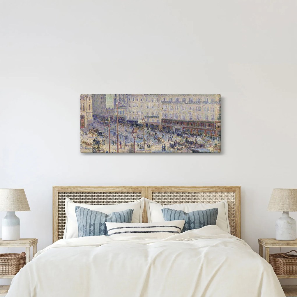 Tablou - Camille Pissarro, The Place du Havre, reproducere (120x50 cm)