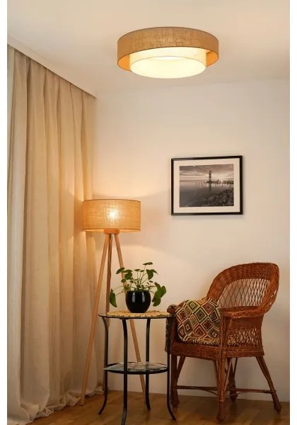 Brilagi - Plafonier LED SHINE 24W 230V pr. 60 cm bej/crem