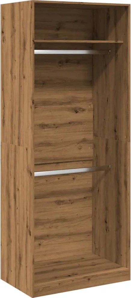 vidaXL Șifonier, stejar artizanal, 80x50x200 cm, lemn prelucrat
