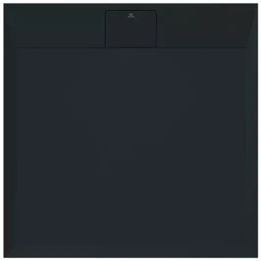 Cadita de dus patrata Ideal Standard i.life Ultra Flat S negru intens 90x90 cm