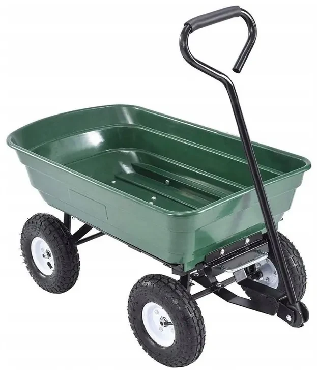 ShopJK CĂRUCIOR DE GRĂDINĂ BASCULABIL 350KG 75L - WO01