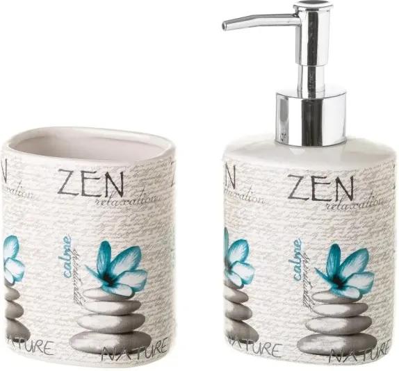 Set 2 accesorii baie din ceramica Zen Relaxation Unimasa