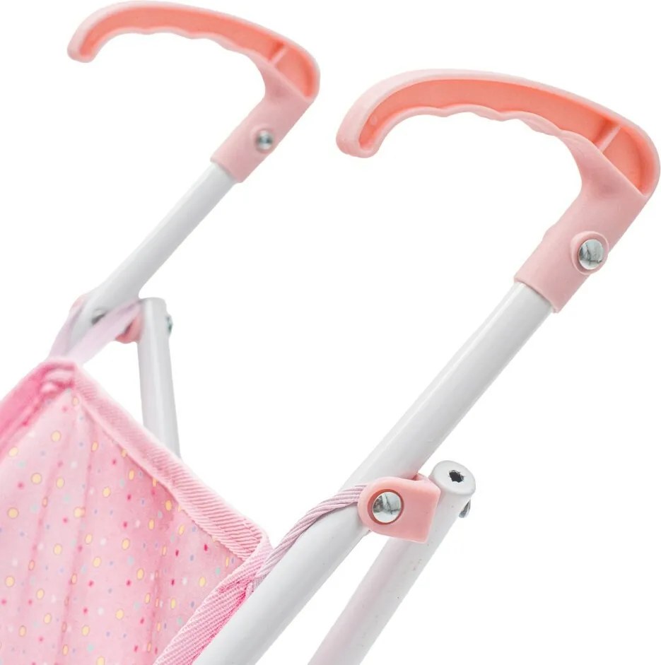 Baby Mix Cărucior de golf pliabil pentru păpuși Tara roz, 54 x 28 x 50 cm