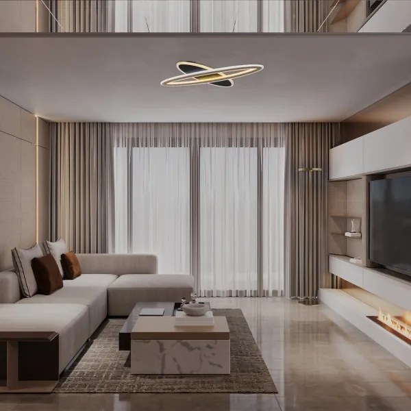 Rabalux TANELI 71313-LED plafonieră dimabilă 70W/230V 3000/4000/6000K negru + telecomandă