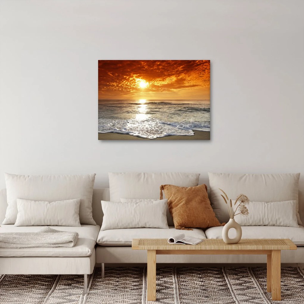 Tablou cu apus de soare din Corsica (70x50 cm)