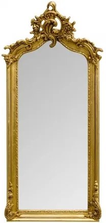 Oglinda dreptunghiulara aurie cu rama din lemn 52x113 cm Baroque Versmissen