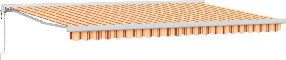 vidaXL Copertină Galben și portocalie 500 x 300 x 165 cm