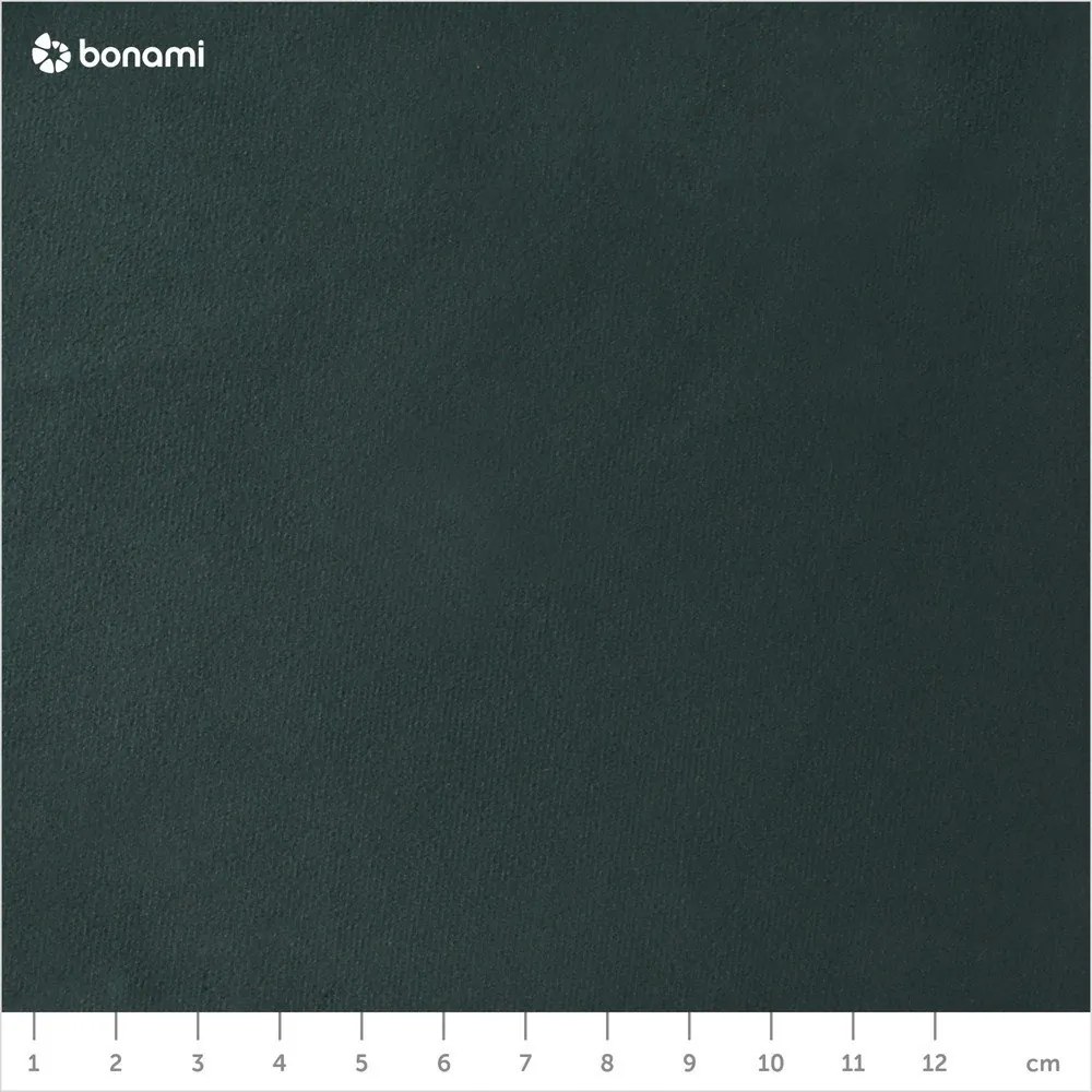 Fotoliu cu tapițerie din catifea White Label Bon, verde închis