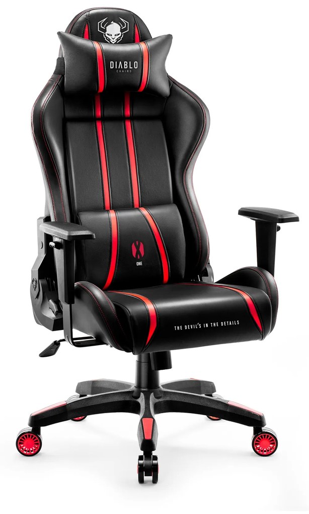 Scaun Gaming Diablo X-One 2.0 Small: Negru-Roșu