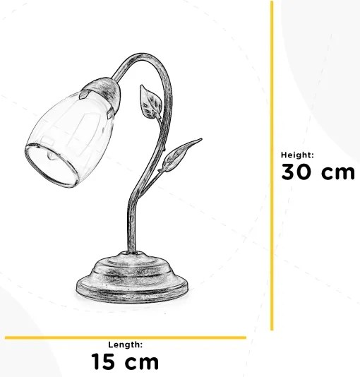 Lampă de masă ONLI LILIANA 1xE14/6W/230V 30 cm