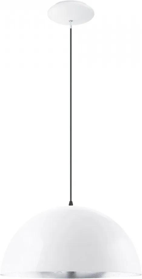 Lustra tip pendul Gaetano I otel, alb, diametru 38 cm , 1 bec, 230 V
