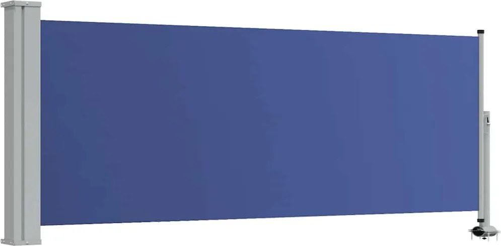 vidaXL Copertină laterală retractabilă terasă, albastru, 100x300 cm