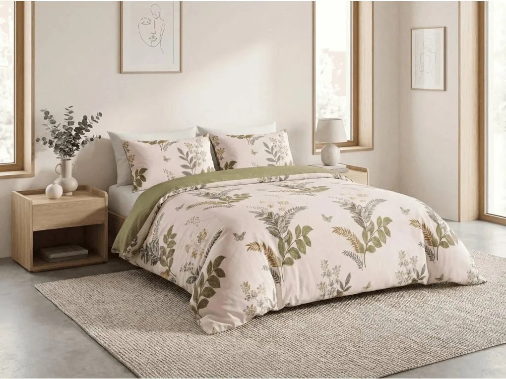 Lenjerie de pat din microfibra ORVILA bej Dimensiune lenjerie de pat: 2 buc 70 x 90 cm | 200 x 220 cm