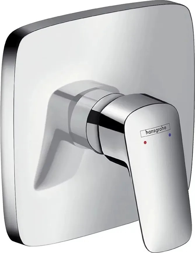 Baterie dus incastrata Hansgrohe Logis HighFlow monocomanda crom lucios