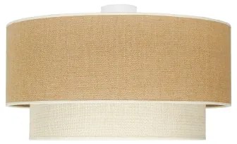 Plafonieră Duolla YUTE BOHO 3xE27/15W/230V d. 60 cm maro/gri