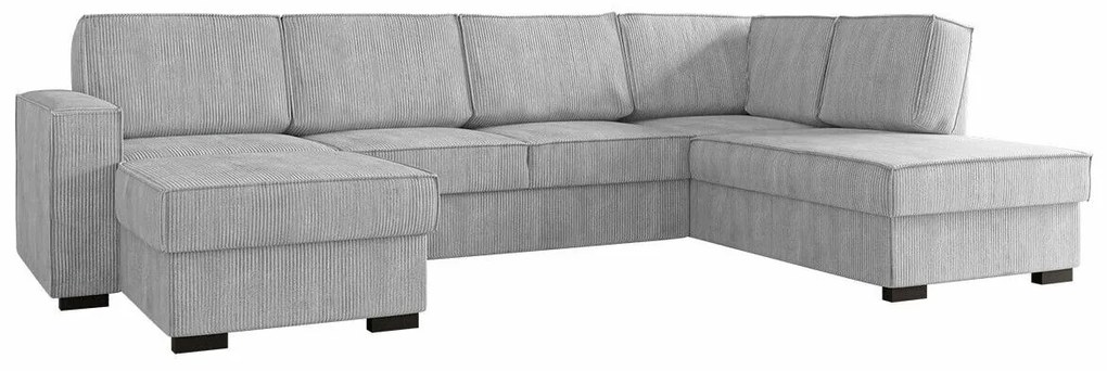 Colțar Miami 406 Cutie de pat, 305x188x85cm, 138 kg, Picioare: Lemn