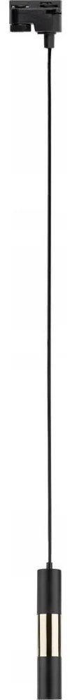 Lustră pe cablu pentru sistem de șină TRACER 1xGU10/10W/230V negru/auriu