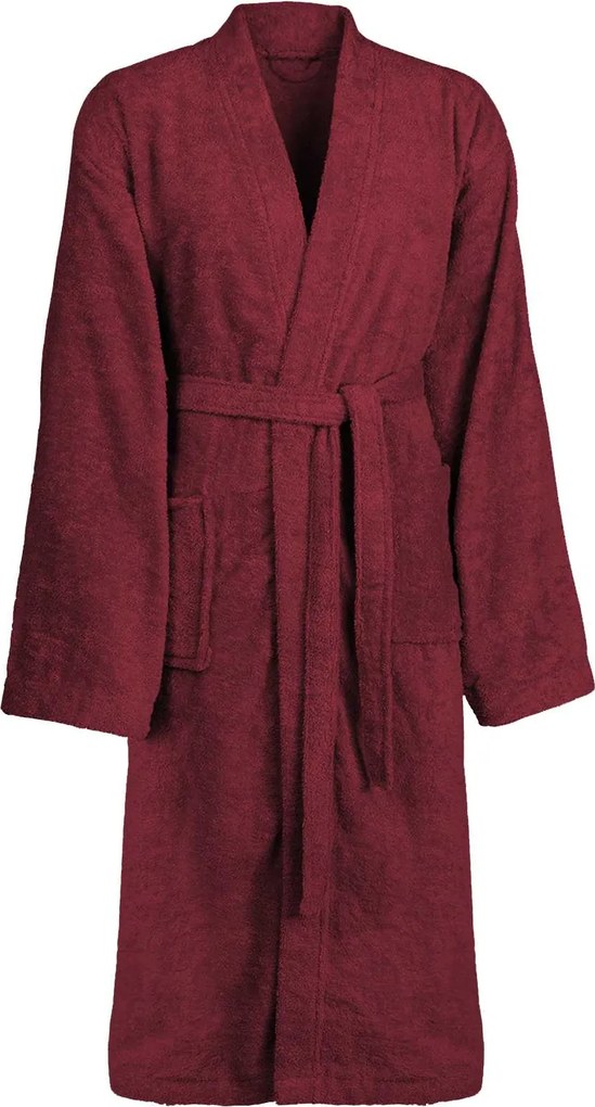 vidaXL Halat de baie KINN Roșu S Bumbac