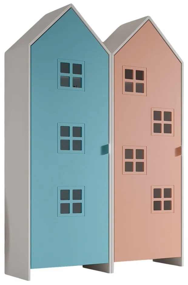 Șifonier de copii albastru deschis-roz 115x171,5x37 cm Casami – Vipack
