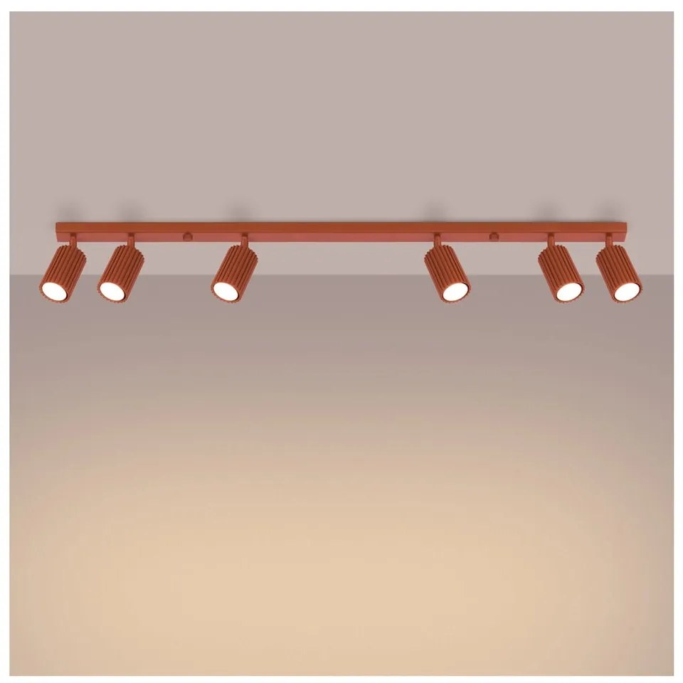 Spot cărămiziu 6,5x117 cm Gleam – Sollux