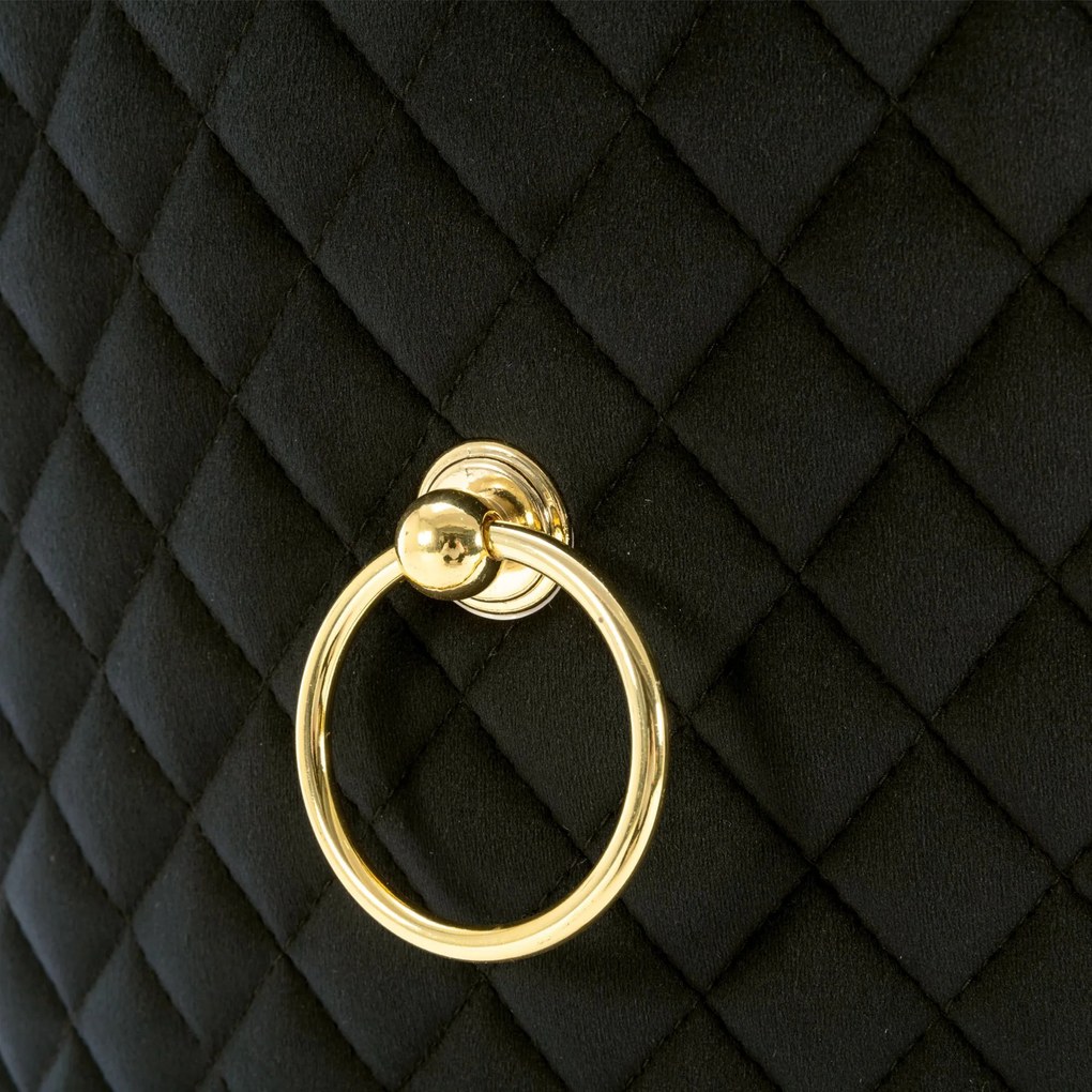 Set de 4 scaune de sufragerie tapițate în catifea, Negru | Aosom Romania