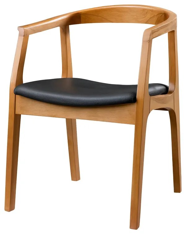 Scaun de sufragerie Albero Black and Walnut