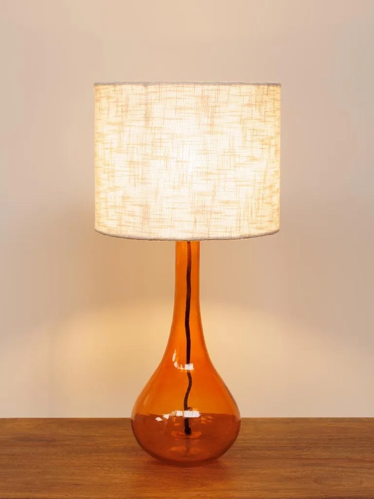 Lampa de masa, cu abajur din iuta natuala, Magic