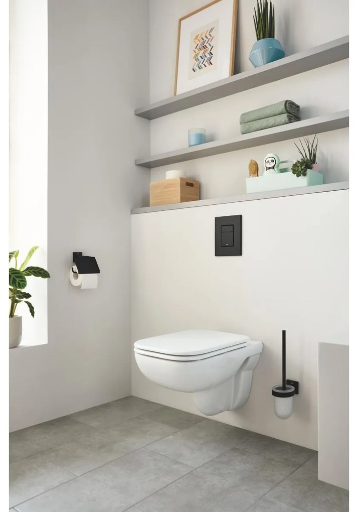 Grohe Start Cube suport pentru hartie igienica negru 411022430