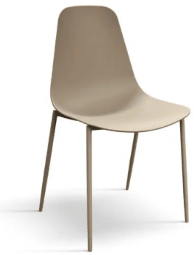 Set 4 scaune SHAPE -POLIPROPILENA- HORECA - GRI