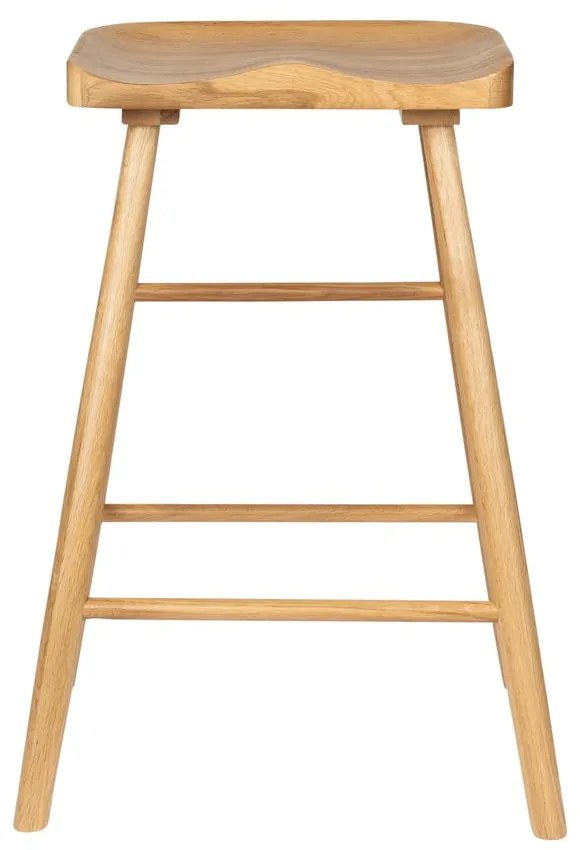 Scaun de bar în culoare naturală din lemn de stejar (înălțime șezut 65,5 cm) Vander – White Label