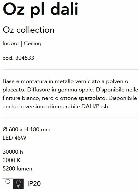 Lustra / Plafoniera LED design modern circular OZ PL dali alama