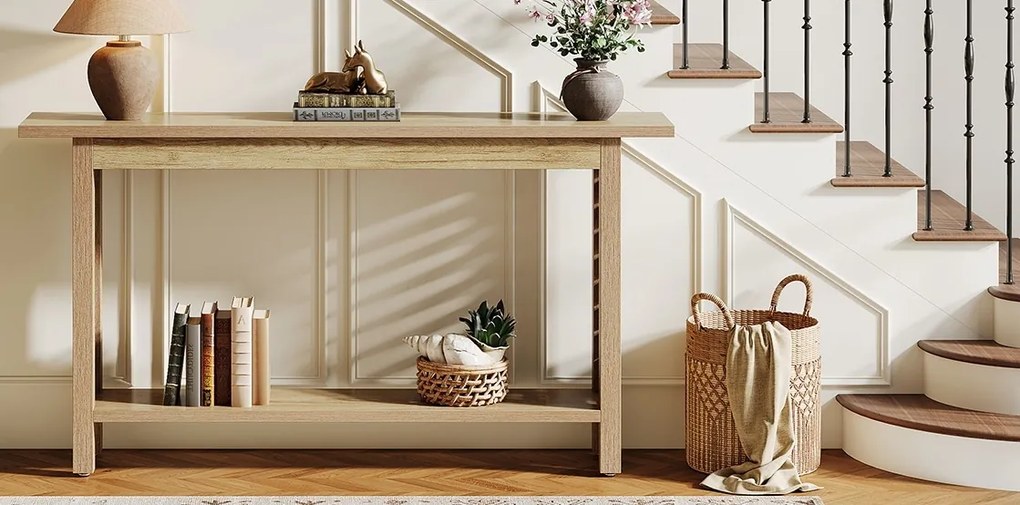 MAM18 - Masa Consola, 160 cm, masuta hol, living, dining, dormitor - Maro