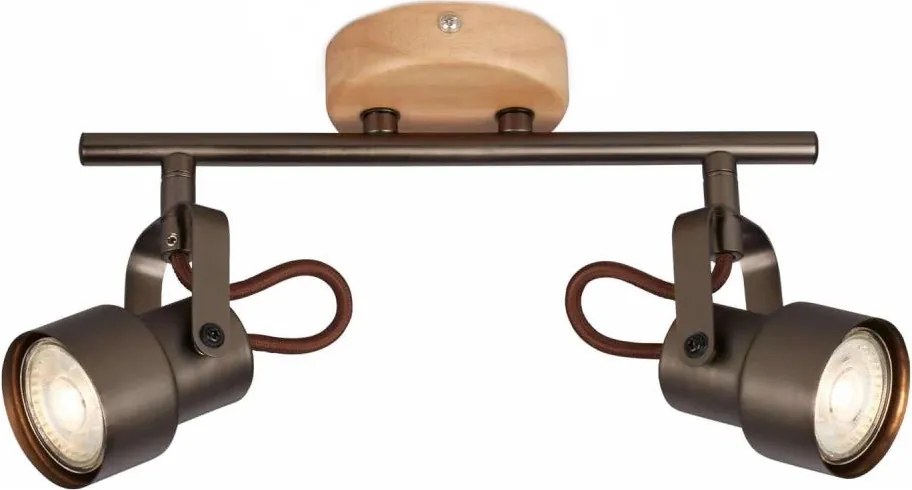 Brilo - Spot LED TAHUN 2xGU10/5W/230V maro