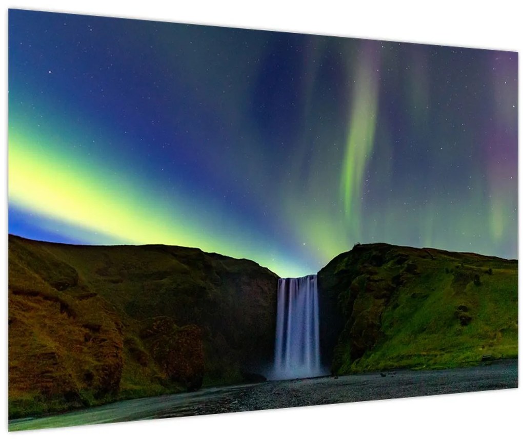 Tablou - Aurora Boreală în Islanda (90x60 cm)