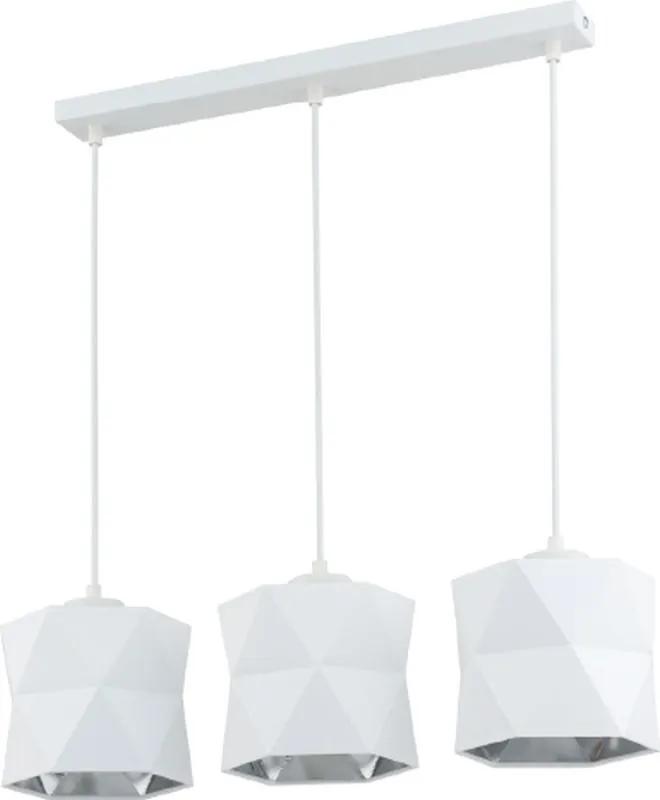 TK Lighting Siro lampă suspendată 3x15 W alb 3251