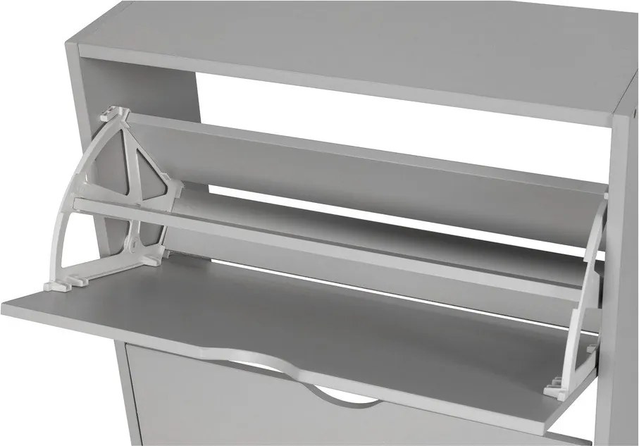 Pantofar gri cu deschidere înclinată 50x82x24 cm Stelo – Bonami Essentials