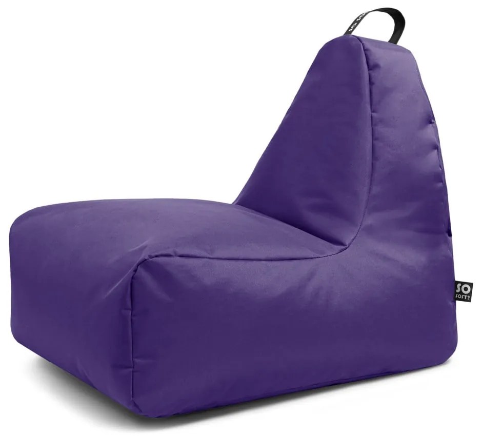 Fotoliu puf pentru copii mov Chill M – So Soft?