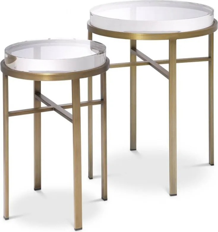 Set de 2 masute laterale design LUX Hoxton alama 114482 HZ