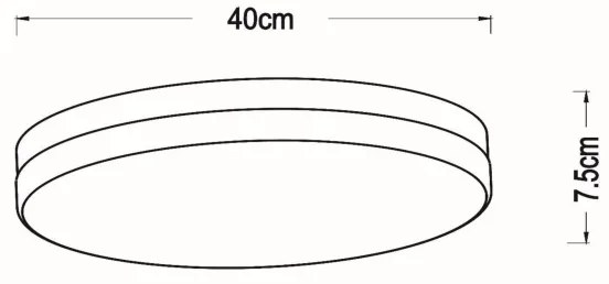 Plafonieră LED pentru baie Lucide 79111/40/30 BISKIT LED/36W/230V IP44 negru