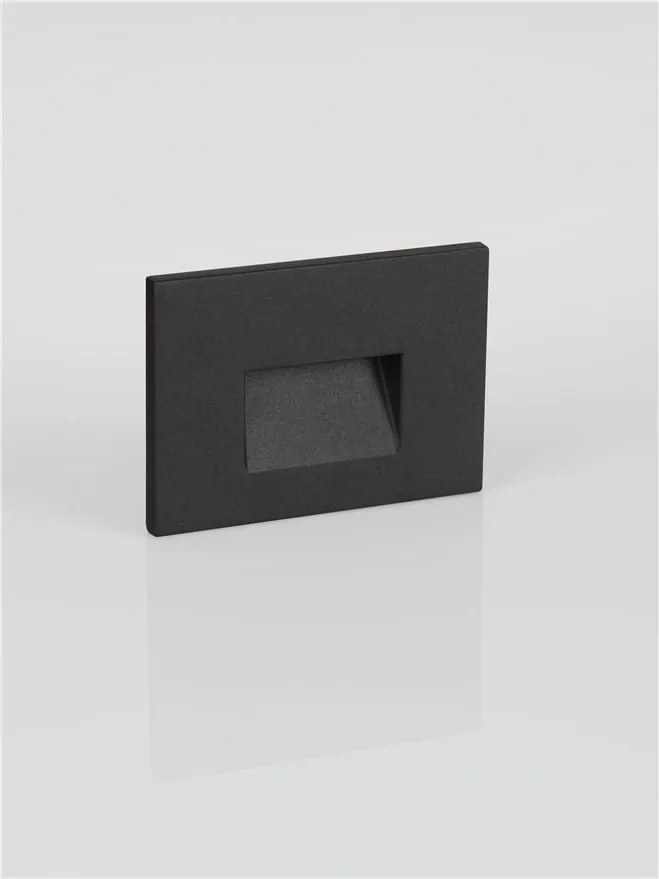 Spot aplicat perete exterior LED 3000K IP65 Pik negru