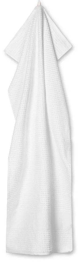 Prosop alb din bumbac organic din frotir 70x140 cm Check – JUNA