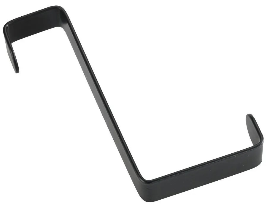 Set 4 cârlige pentru uşă Wenko, negru mat